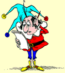 Jester puzzling over quiz (4K)